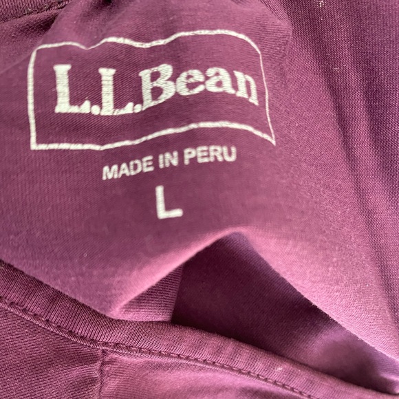 L.L.Bean Set of 2 Long Sleeve Pima Cotton Top size L - Picture 7 of 8